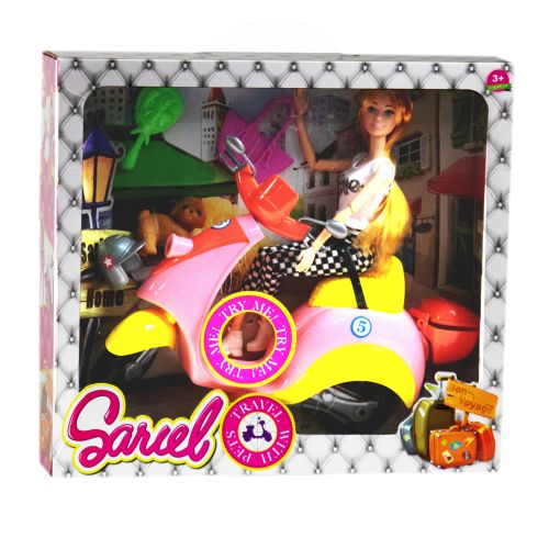 

Кукла на жёлтом мопеде "Sariel" 5533 (15-52753)