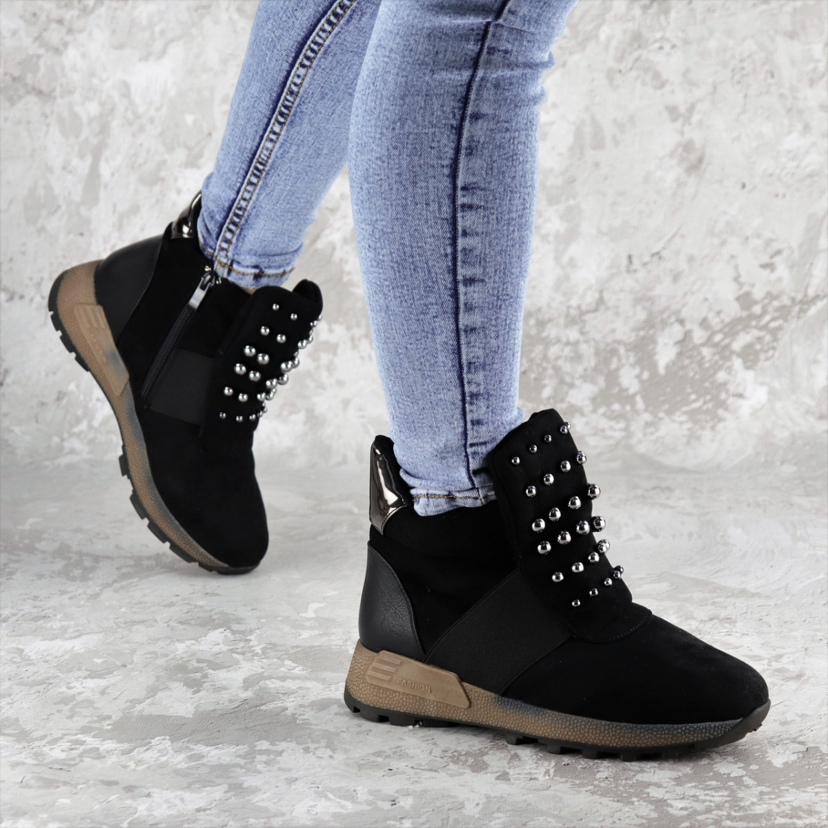 

Ботинки женские зимние черные Haddie 2283 37 р