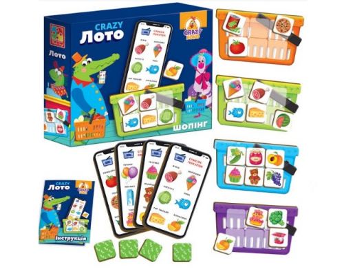 

Настольная игра "Crazy KoKo: Лото Шоппинг" (укр) VT8055-09 (15-108215)