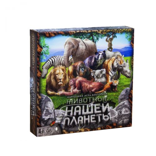 

Карточная игра-викторина "Животные нашей планеты" (рус) G-JPN-01 (15-118070)