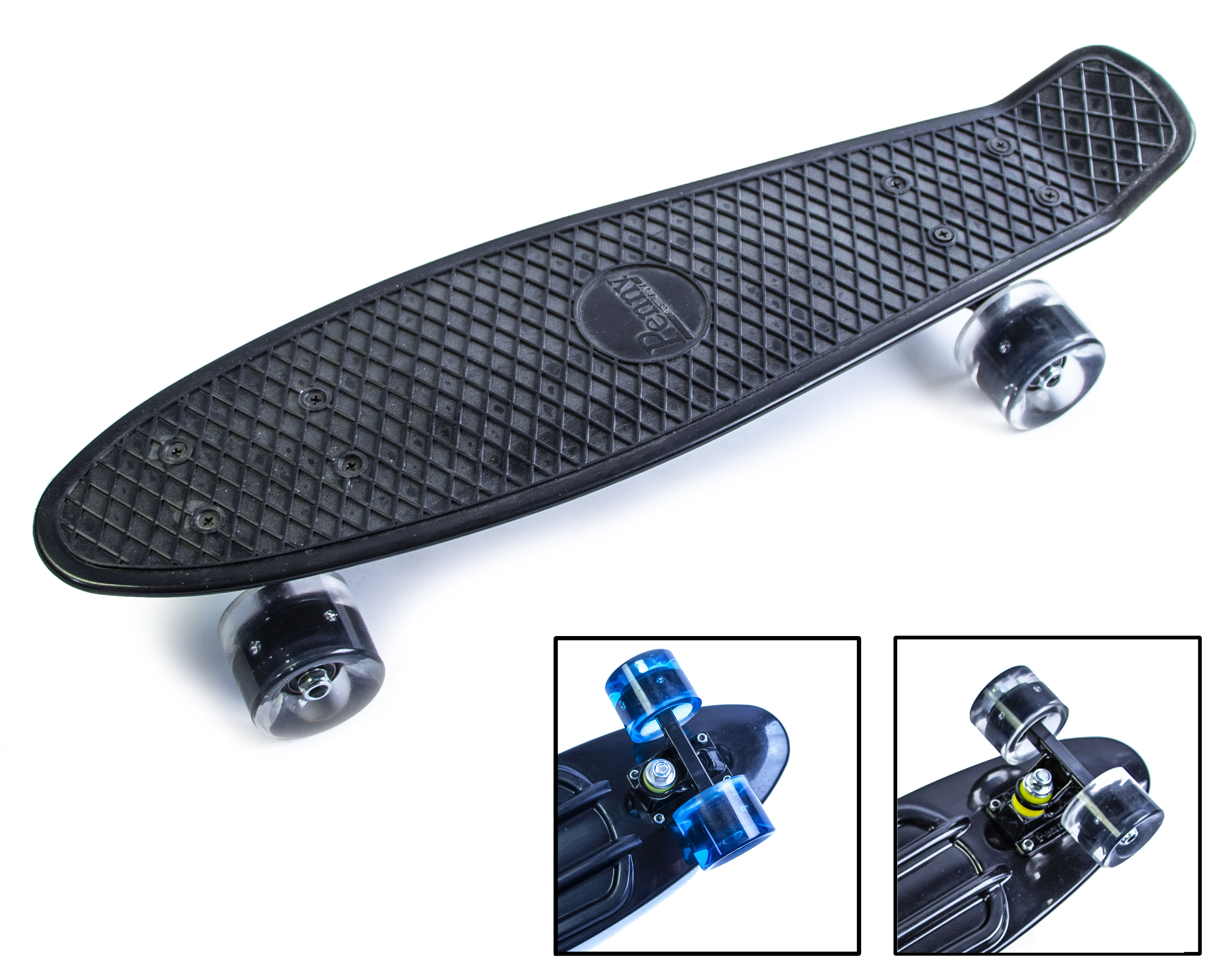 

Пенниборд Penny Board Black Светящиеся колеса