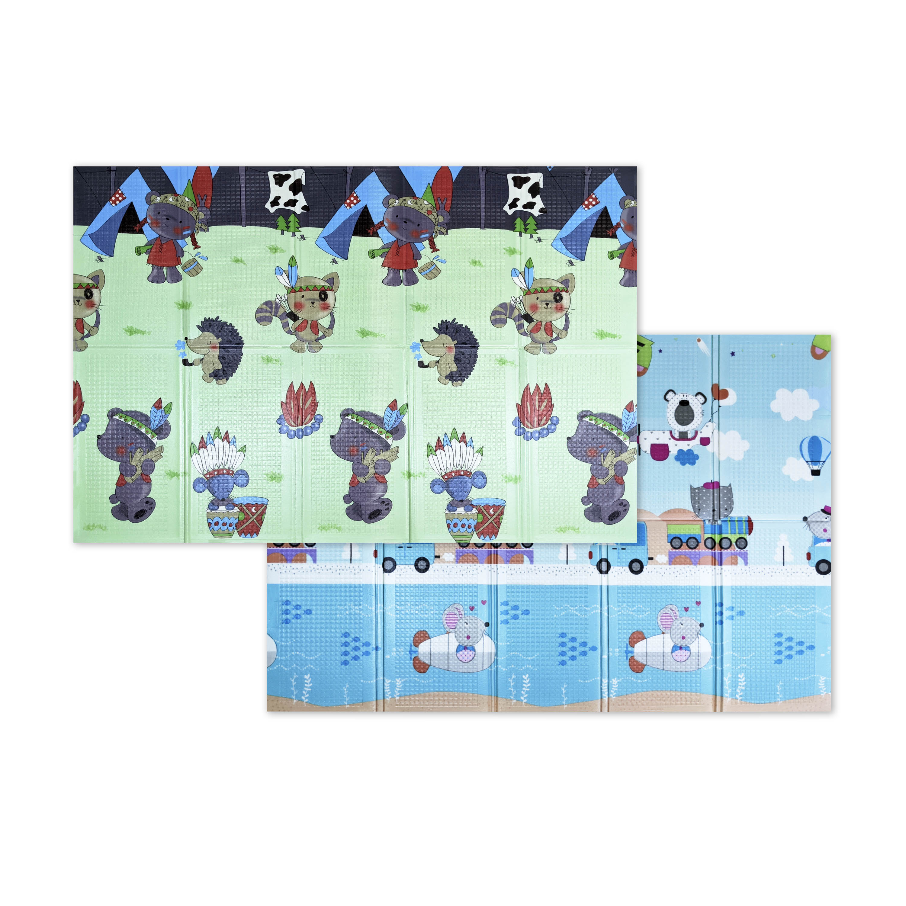 

Двухстронний складной детский коврик-игрушка Sticker Wall 2,00 x 1,80 м. Толщиной 1см. Путешествие-Поляна Развивающий, Экологичный, Износостойкий, Безопасный Разноцветный (243)