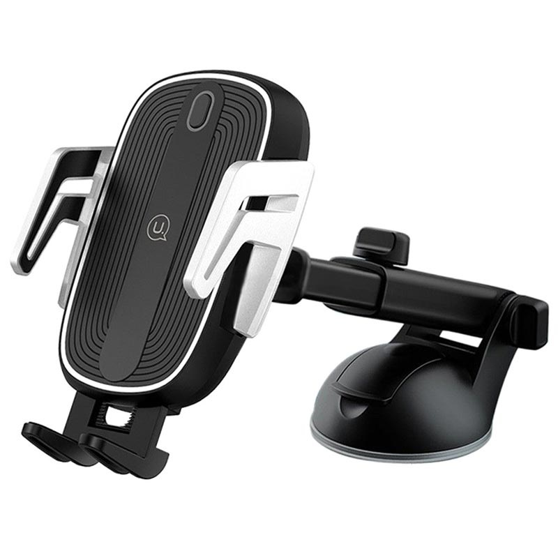 

Держатель автомобильный с БЗУ USAMS US-CD101 Automatic Touch Induction Wireless Charging Черный