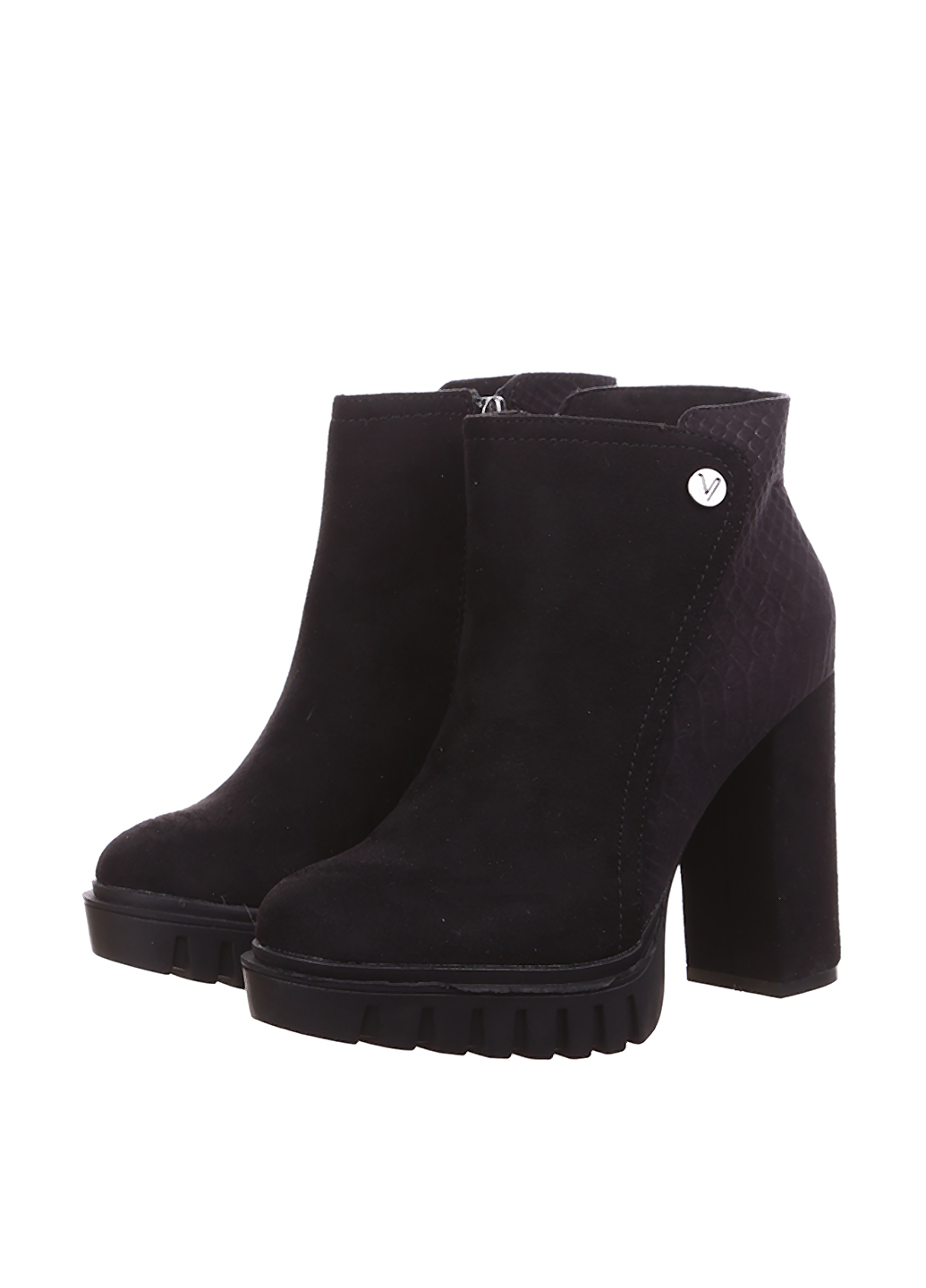 

Ботильоны женские демисезонные чёрные искусственная замша Китай Vices - размер 39 (25,5 см)