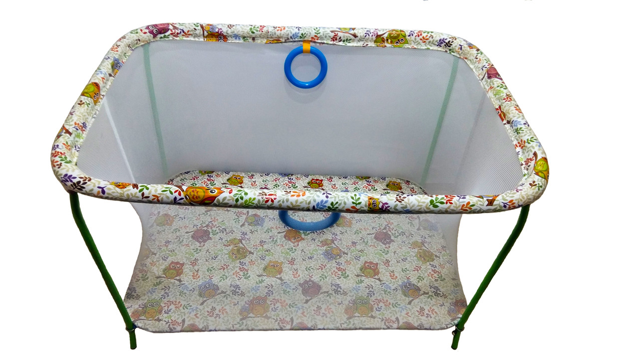 

Манеж игровой с мелкой сеткой Kinder Box Совы