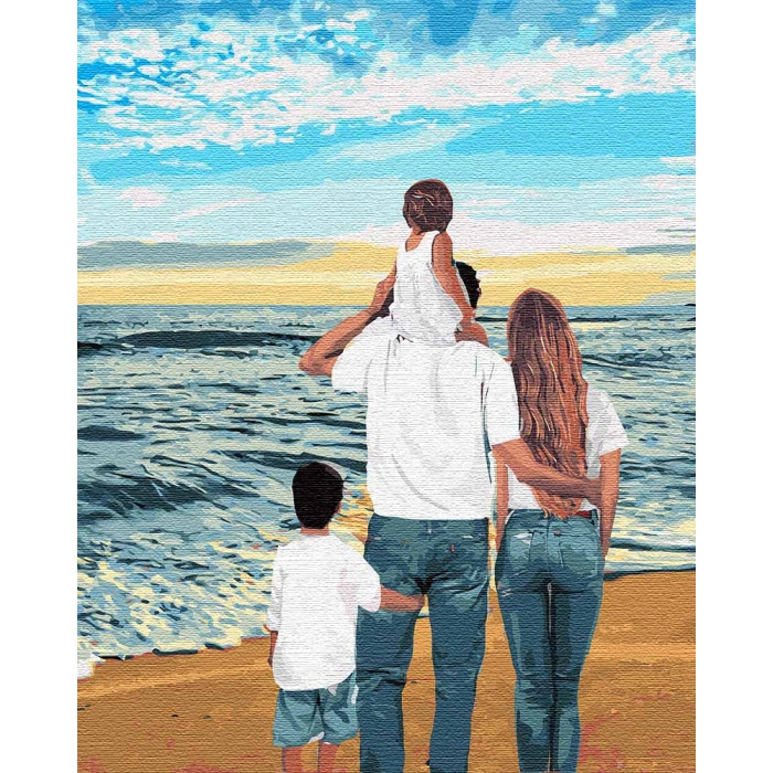 

Картина по номерам Моя сім'я, 40x50 см., Идейка