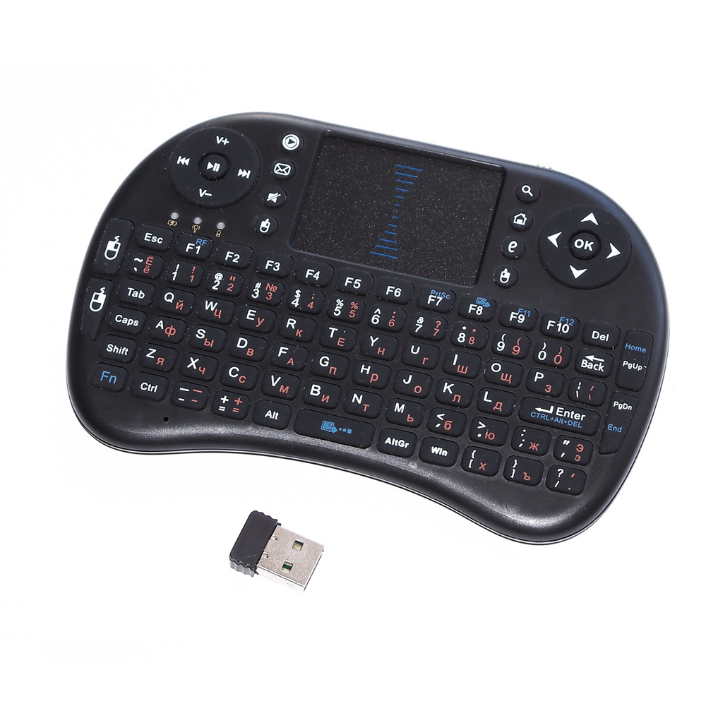 Беспроводная мини клавиатура русская с тачпадом UKC i8 2.4G для Smart ...