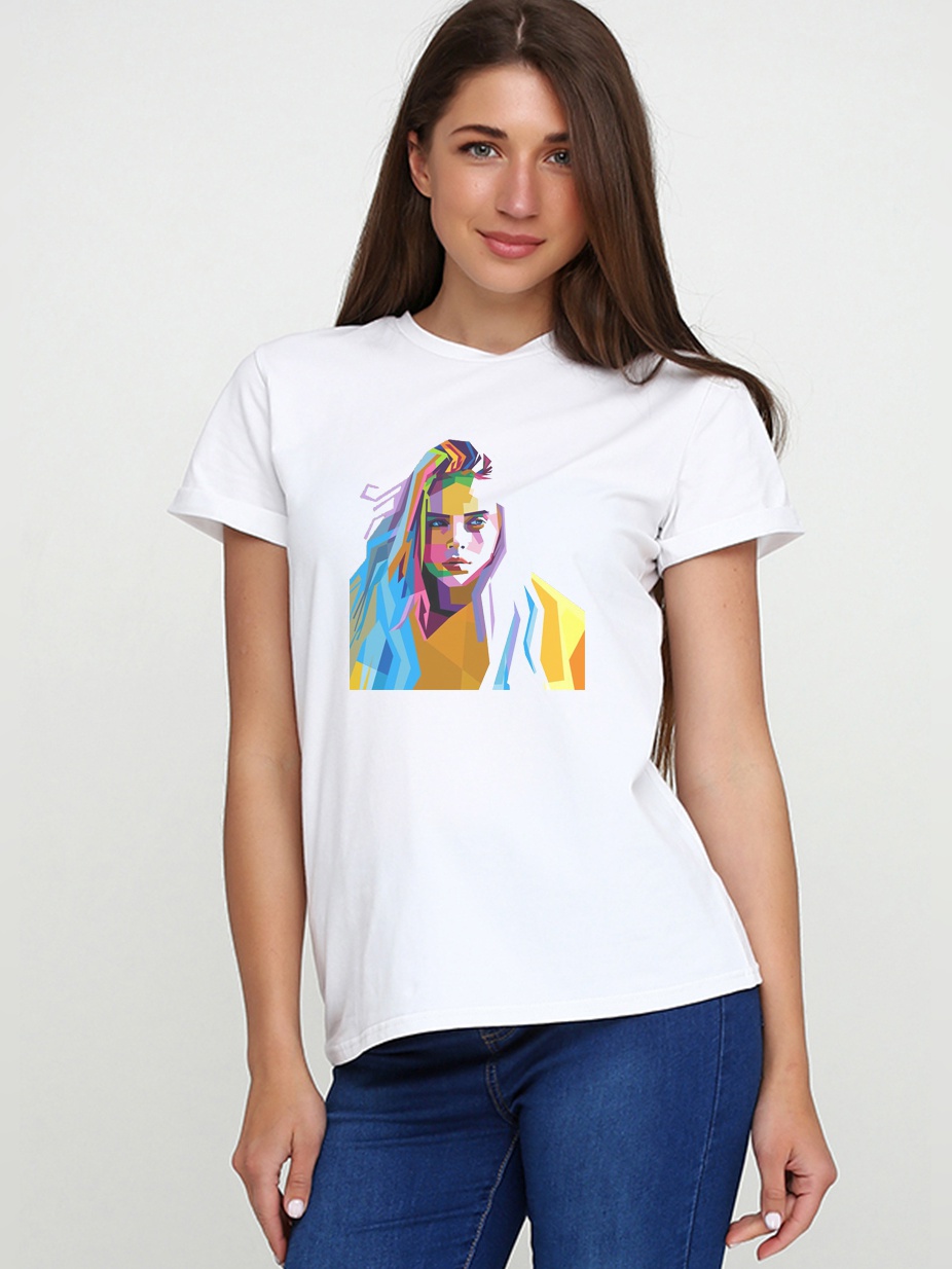 

Футболка Malta 19Ж441-24-Р3 Billie Eilish М (44) Белая