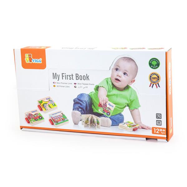 

Деревянная игрушка Viga Toys Первая книжка (50386)