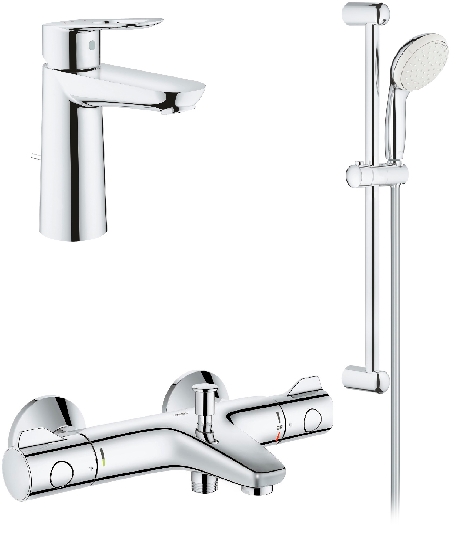 

Набор смесителей GROHE Grohtherm 800 34550TM ( 23762000 + 34567000 + 27598001 )