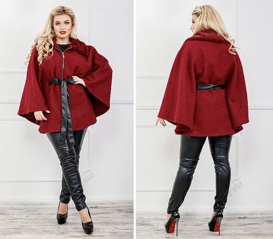 

Плащ Maximoda ЕОБ4064 52 бордовый