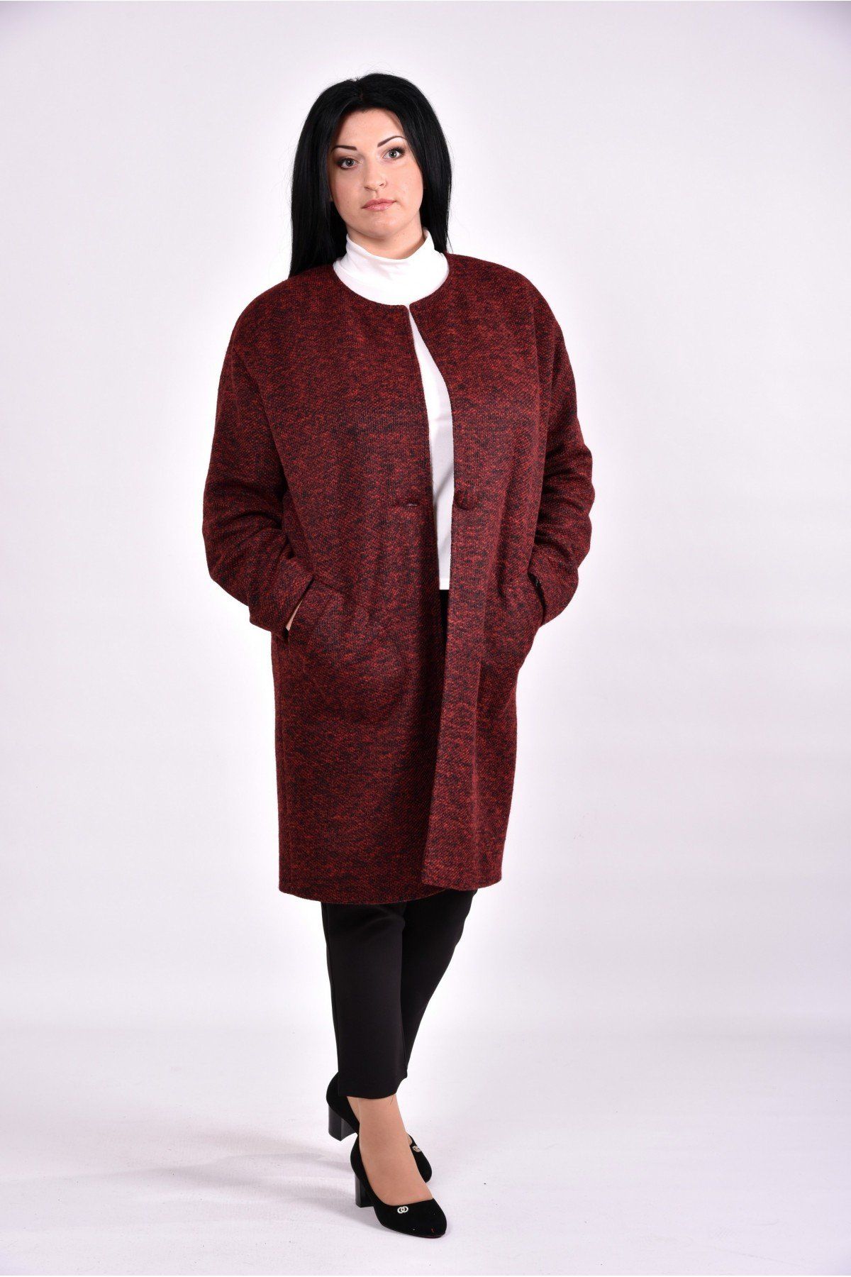

Пальто Maximoda ЕGSt0602 - бордовый, Пальто Maximoda ЕGSt0602 58-60 бордовый