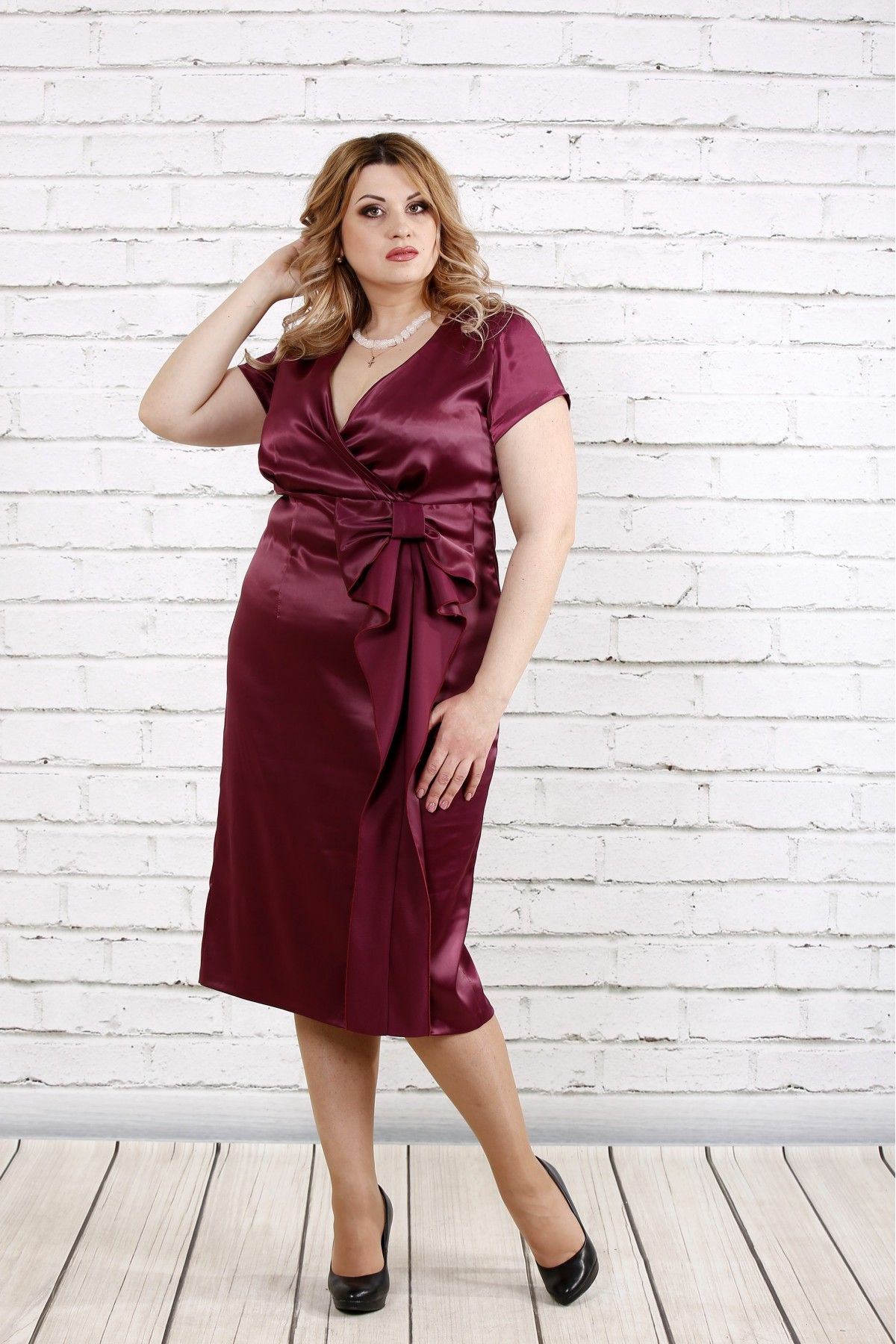

Платье Maximoda ЕGS0768  бордовый, Платье Maximoda ЕGS0768 58 бордовый