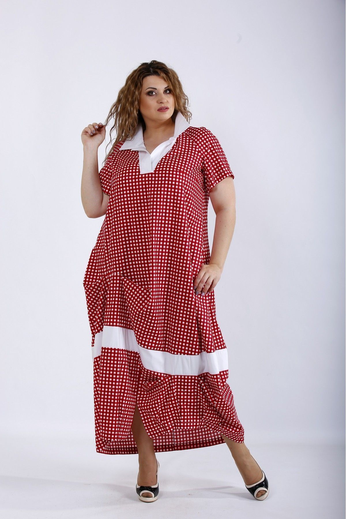 

Платье Maximoda EGS01204-2  в клетку, Платье Maximoda EGS01204-2 60-62 в клетку