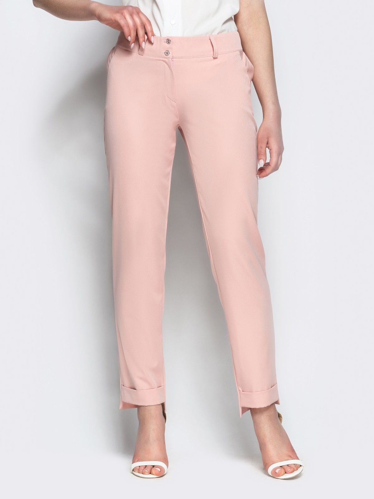 

Прямые брюки Maximoda ЕМО65794  пудровый, Прямые брюки Maximoda ЕМО65794 46 пудровый