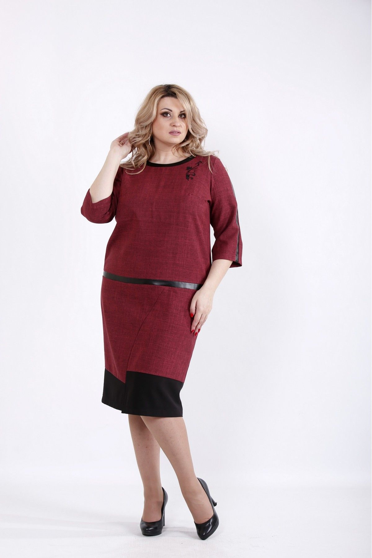 

Платье Maximoda ЕGS01058-2 - бордовый, Платье Maximoda ЕGS01058-2 56-58 бордовый