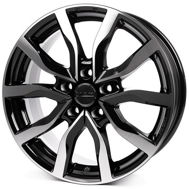 Литые диски Mak Highlands R18 W9 PCD5x120 ET48 DIA72.6 (black mirror ...