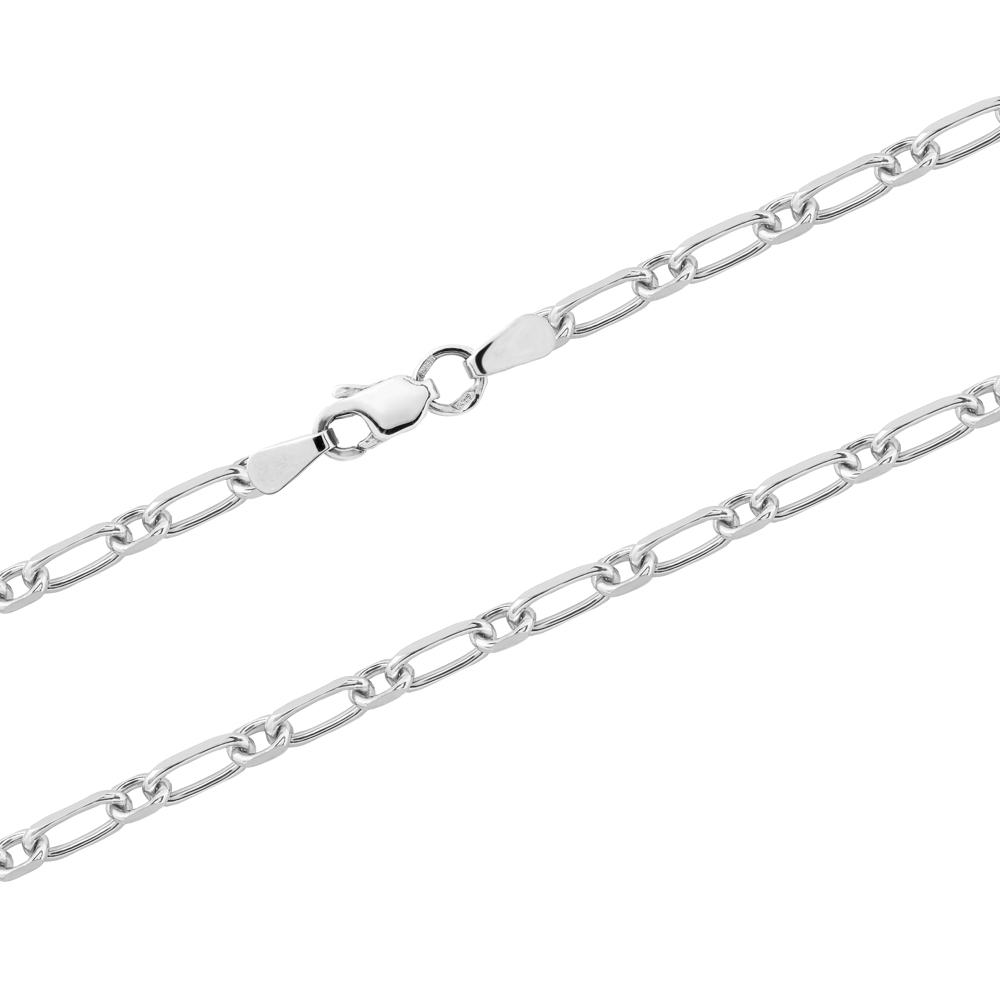 

Срібний ланцюжок з якірного плетіння (розмір 55)