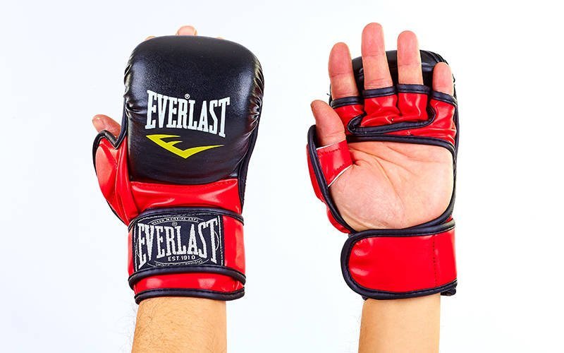 

Перчатки для смешанных единоборств MMA Everlast BO-4612-RBK размер L