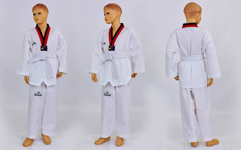 

Кимоно для таеквондо (добок) WTF Daedo CO-5567 белый 110 см