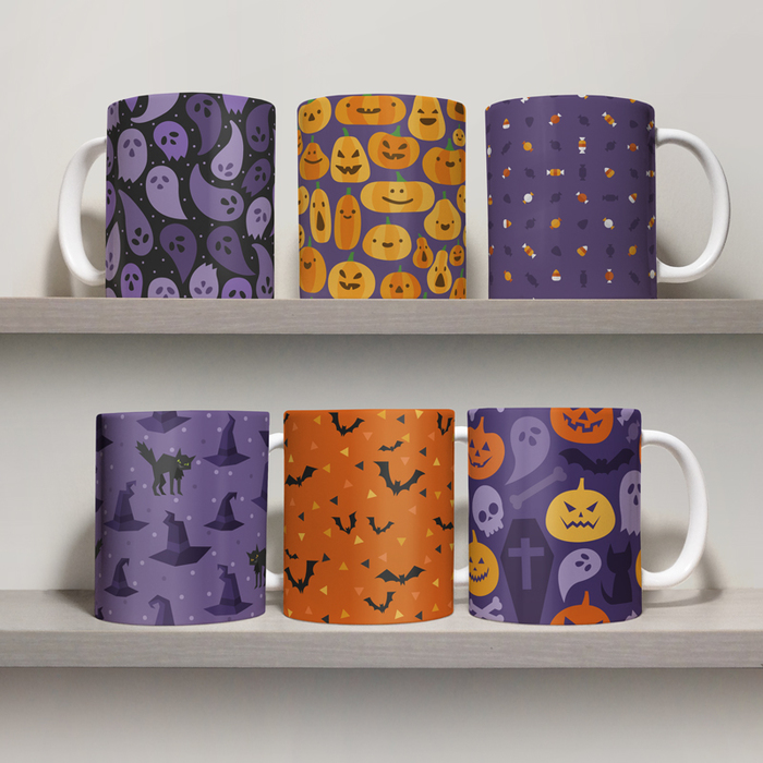 

Комплект чашек GUS "Хэллоуин, №9" 310 мл Белая (KO343 - Другое)