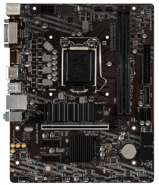 

Материнская плата MSI B460M-A Pro (s1200, Intel B460, PCI-Ex16)