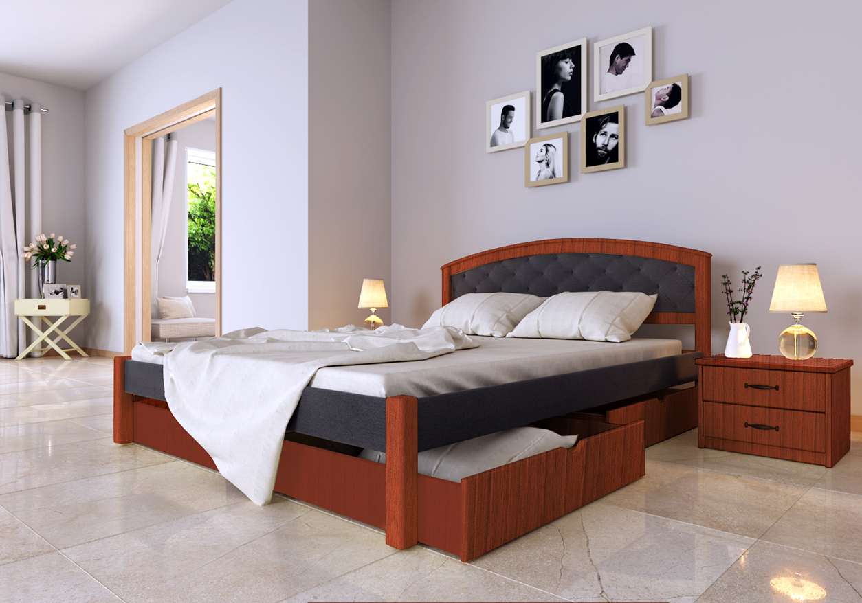 

Кровать Британия Комби ЧДК (180 * 200) Яблоня