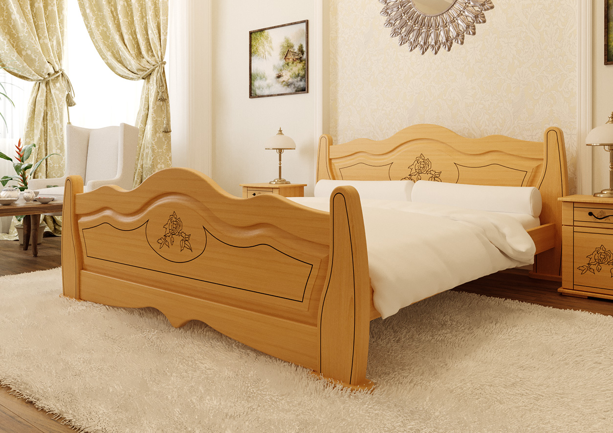 

Кровать МАЛЬВА ЧДК (120 * 200) Ольха