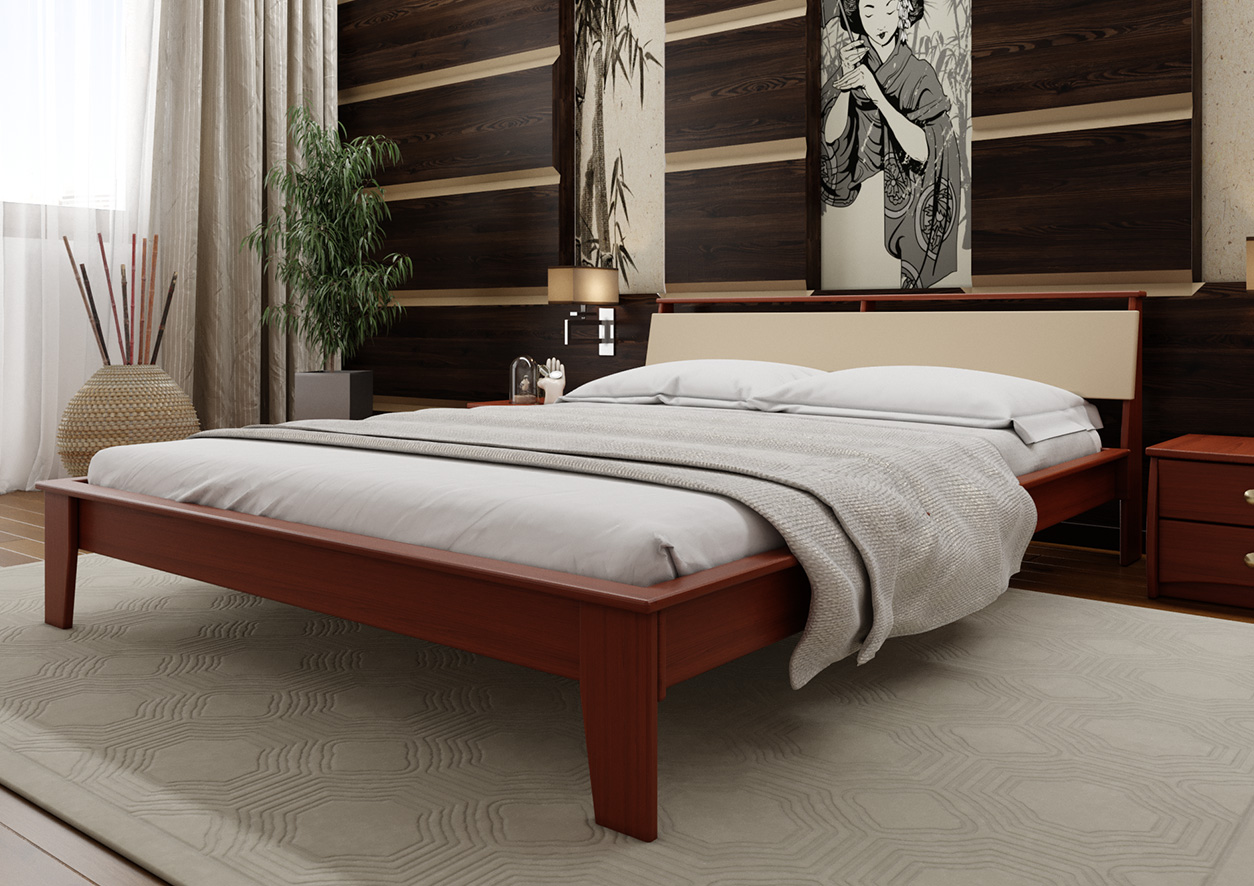 

Кровать ВЕНЕЦИЯ Мягкое изголовье ЧДК (180 * 200) Яблоня