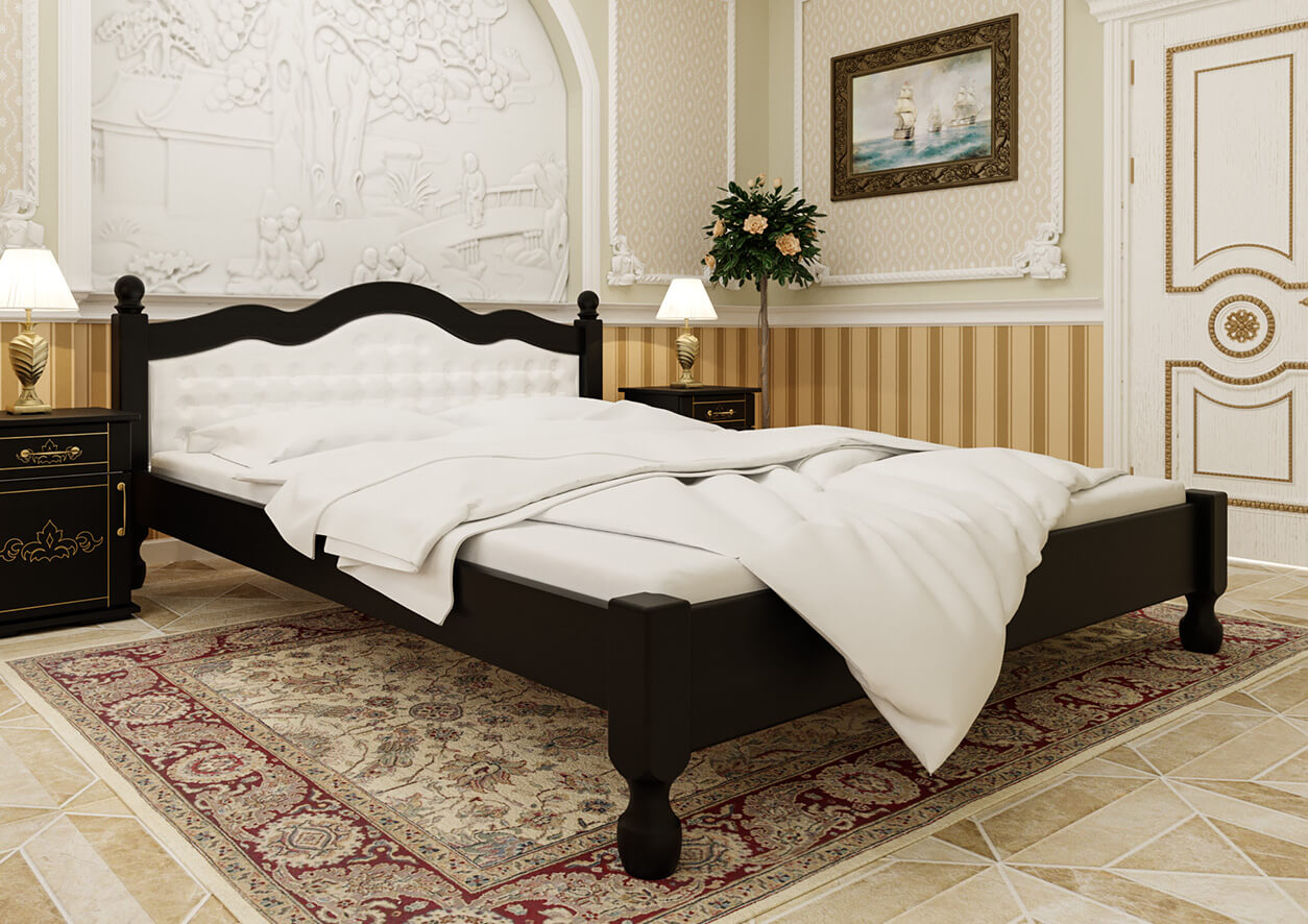 

Кровать Магнолия» мягкое изголовье ЧДК (90 * 190) Венге