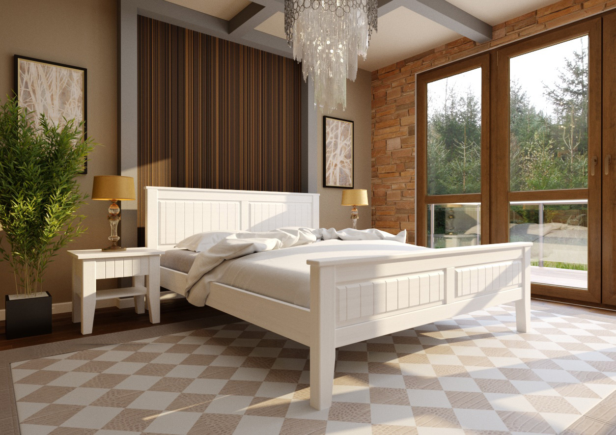 

Кровать Глория ЧДК (140 * 200) Белый эмаль