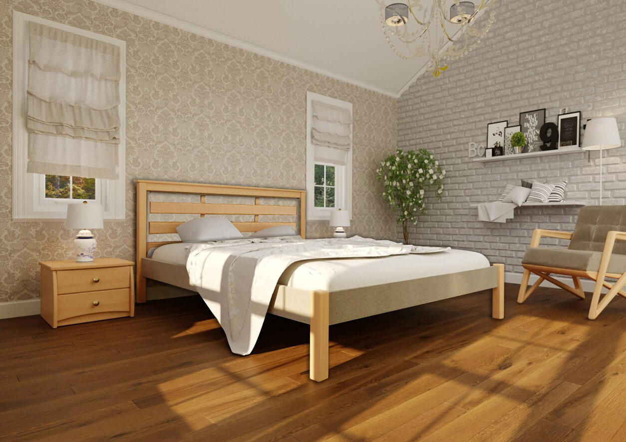 

Кровать Модерн дерево Комби ЧДК (180 * 200) Ольха