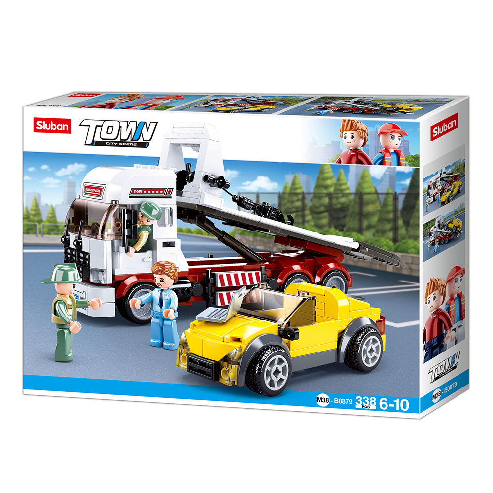 

Конструктор SLUBAN эвакуатор, машинка M38-B0879 338 деталей