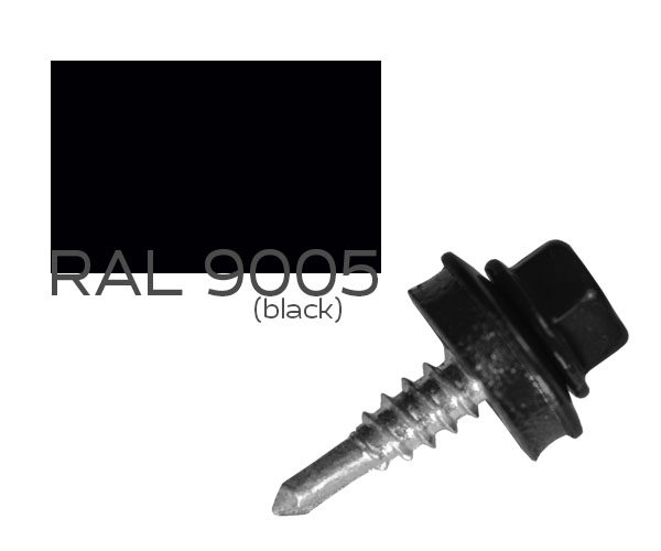 

Саморез кровельный по металлу MAXPRO с шайбой EPDM RAL-9005 4,8х19 250 шт (SDSM-48199005)