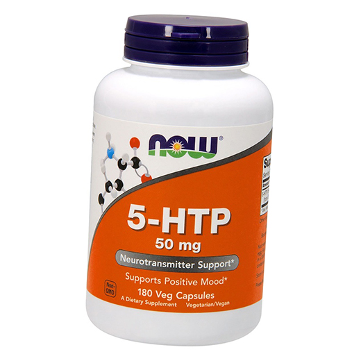 

5 Гидрокситриптофан, 5-HTP 50, Now Foods 180вегкапс (72128018)