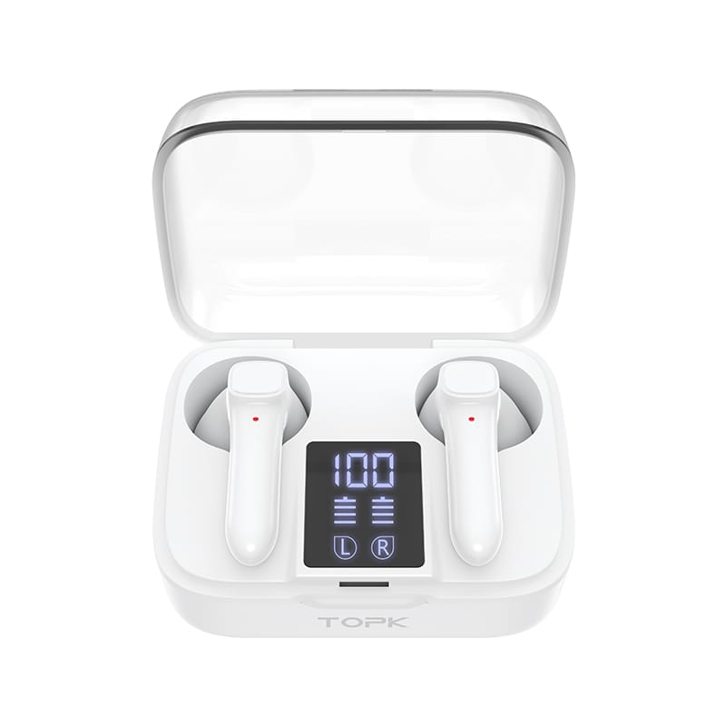 

Беспроводные сенсорные TWS наушники TOPK T20 White