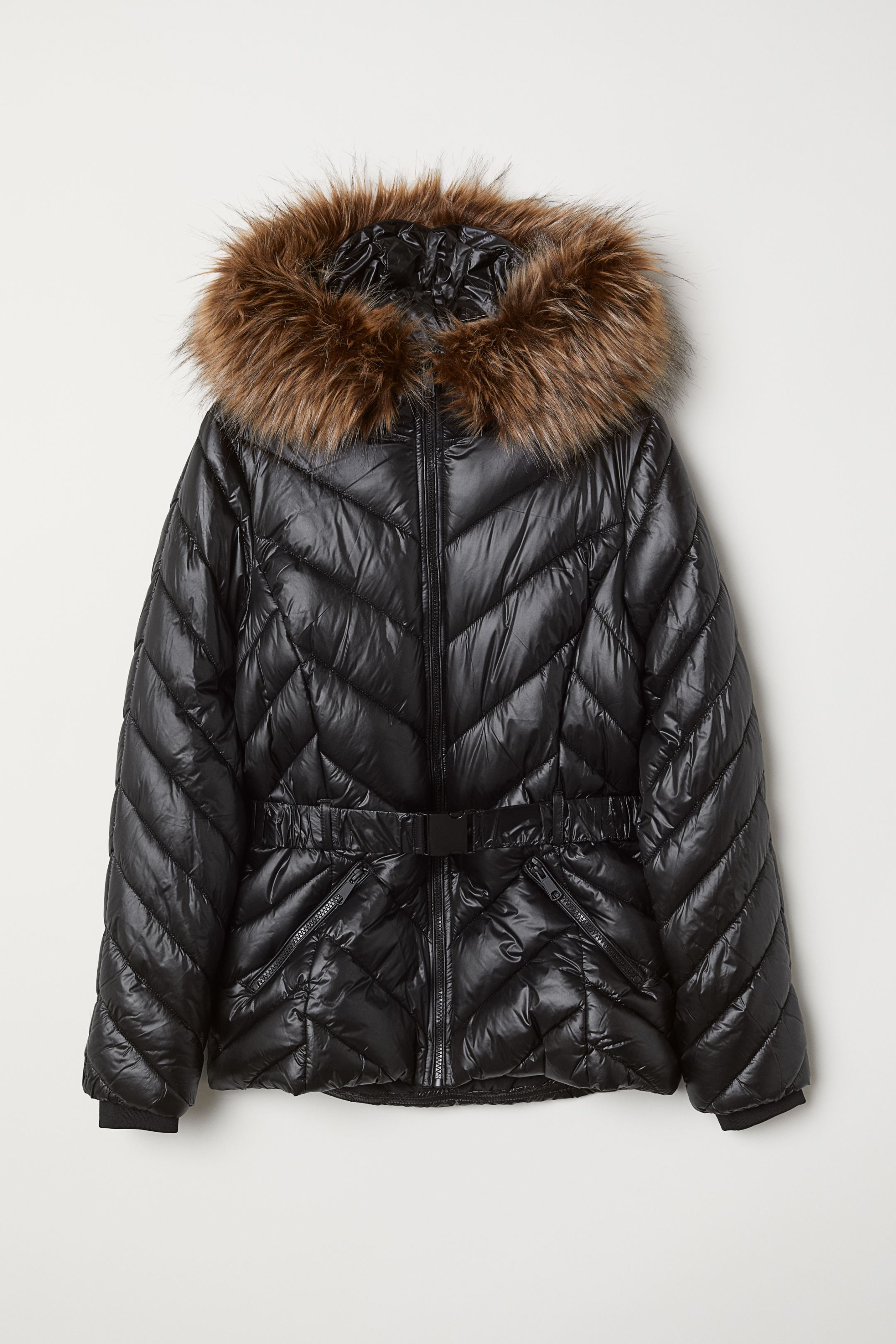 

Пуховик H&M 6738818 36 Черный