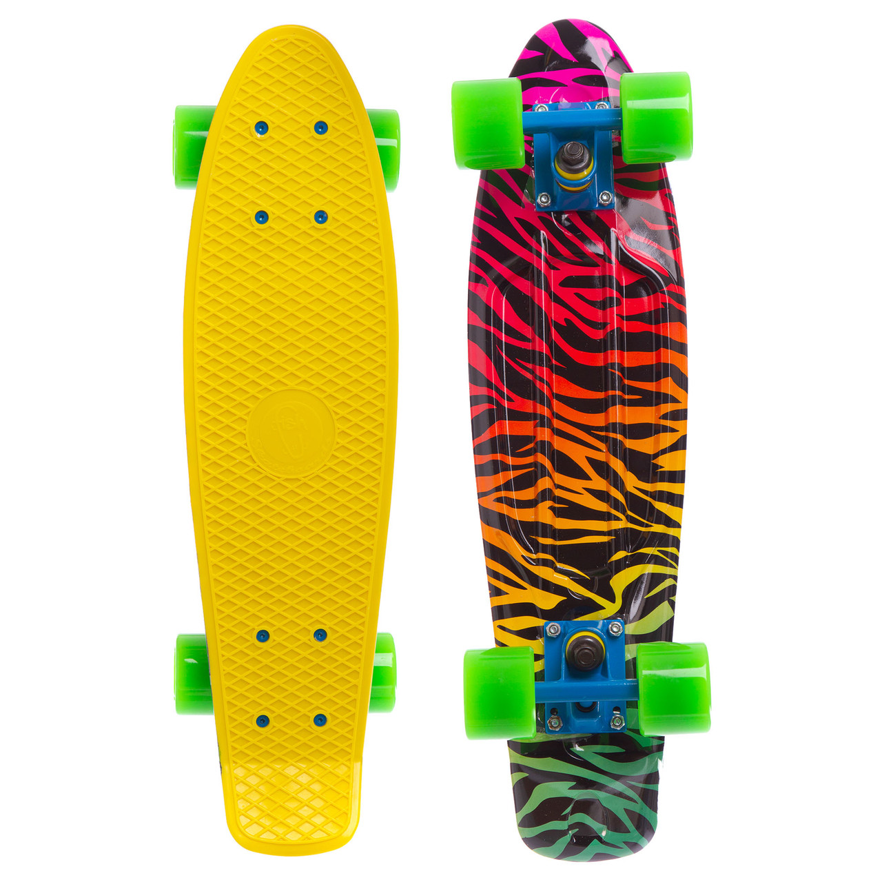 

Пенни Борд пластиковый для детей и подростков Оригинал Penny Board 22 дюйма FISH 56 cм Желтый (SK-4442-2)