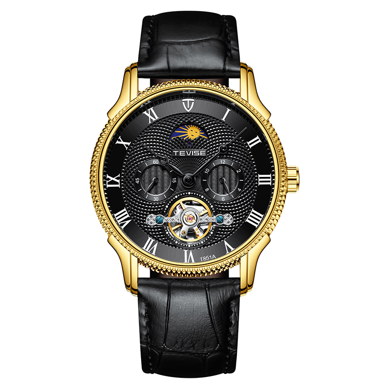 

Мужские часы Tevise T851A (Gold)
