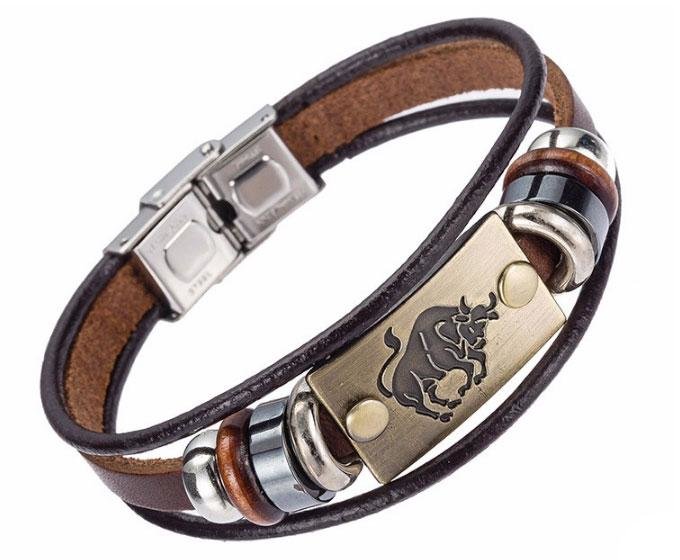 

Кожаный браслет Primo Zodiac Taurus (Телец) Primo коричневый