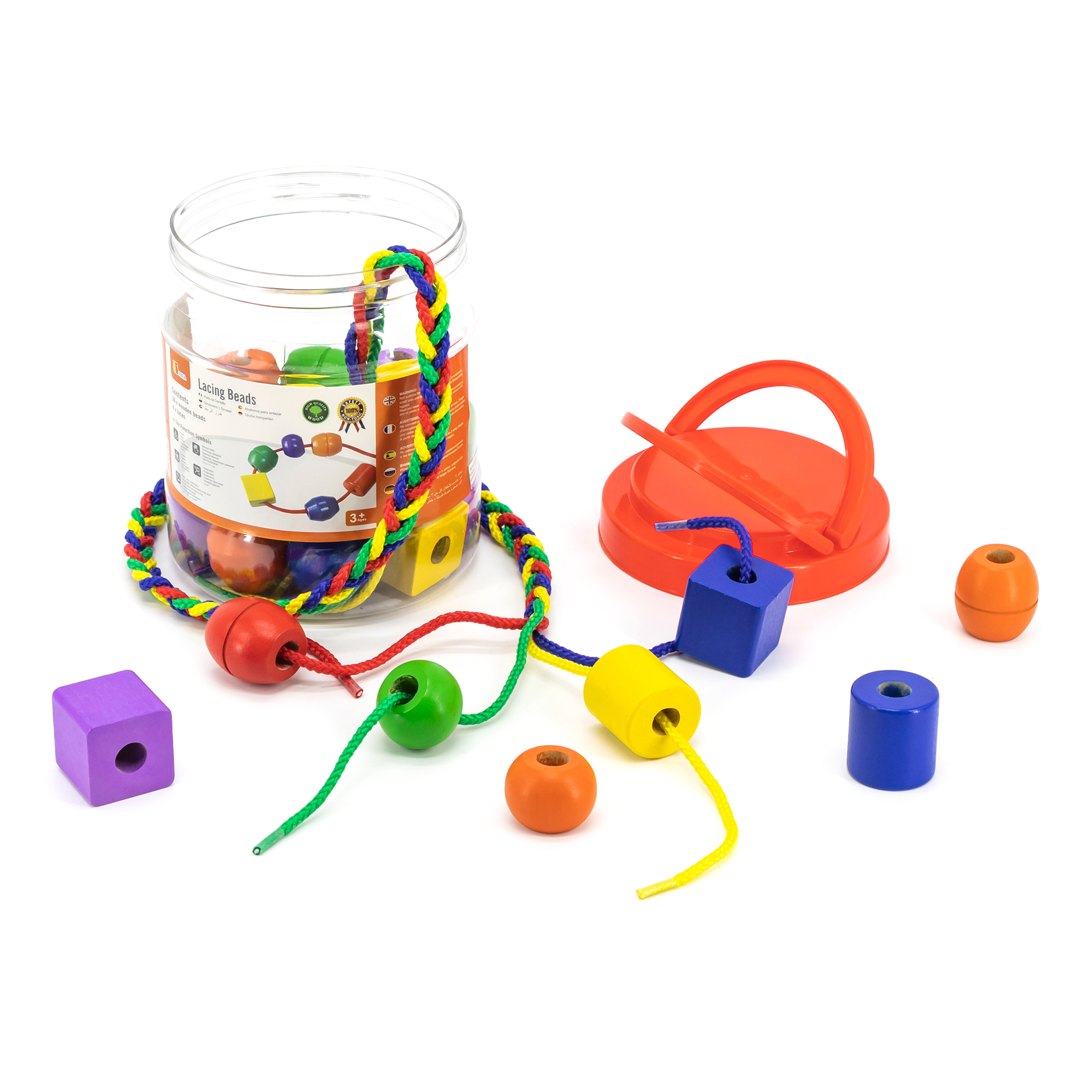 

Шнуровка Viga Toys Бусинки 30 шт 58466