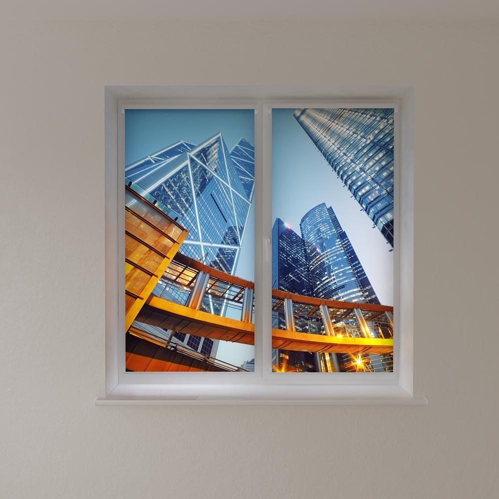 

Рулонные фотошторы Print-Market небоскребы (1730)