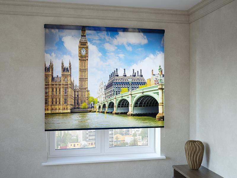 

Рулонные фотошторы Print-Market с фотопечатью Вестминстерский мост (3401)