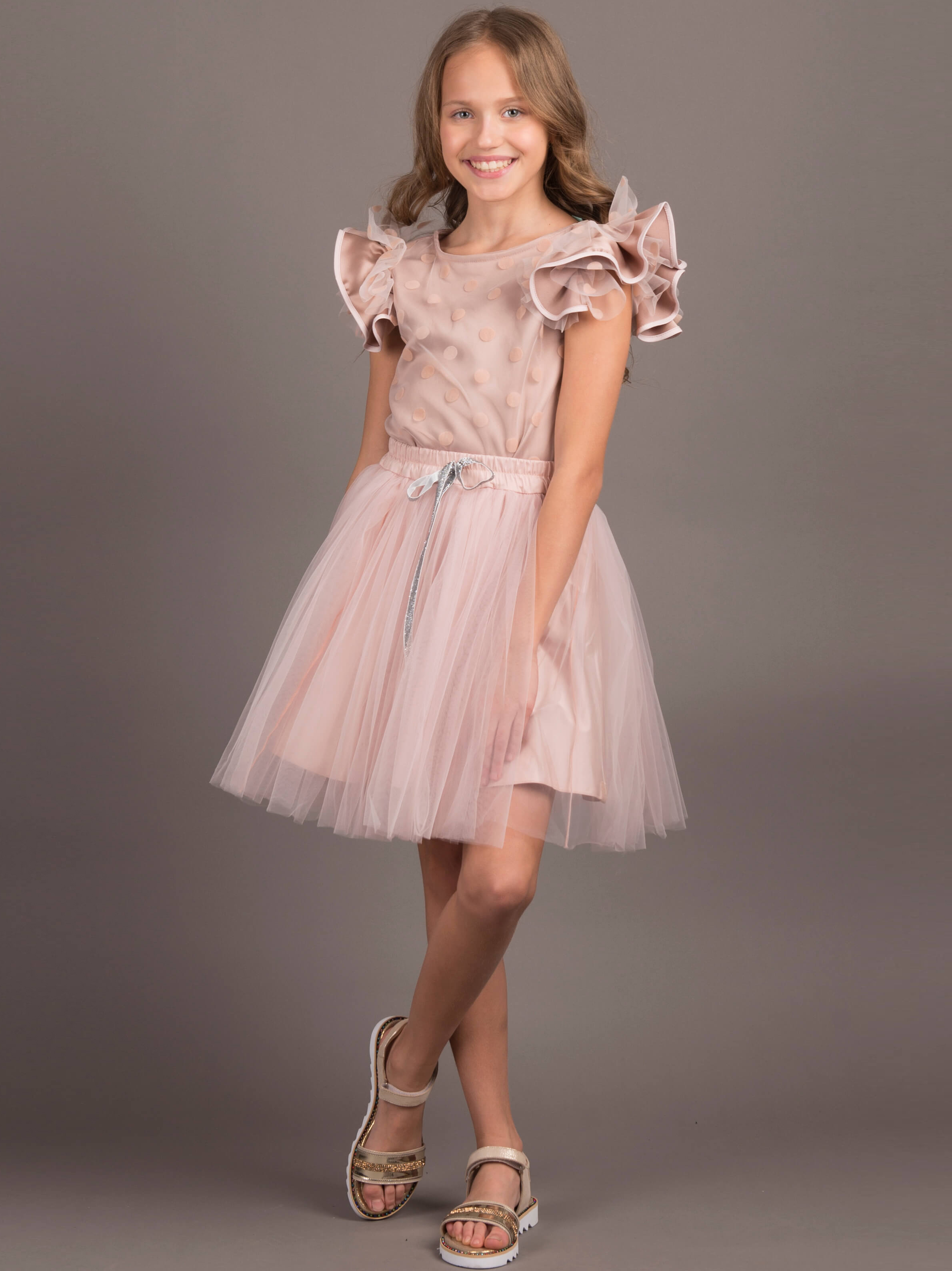 

Блуза ANDRE TAN Kids K40003 116-122 см Пудра