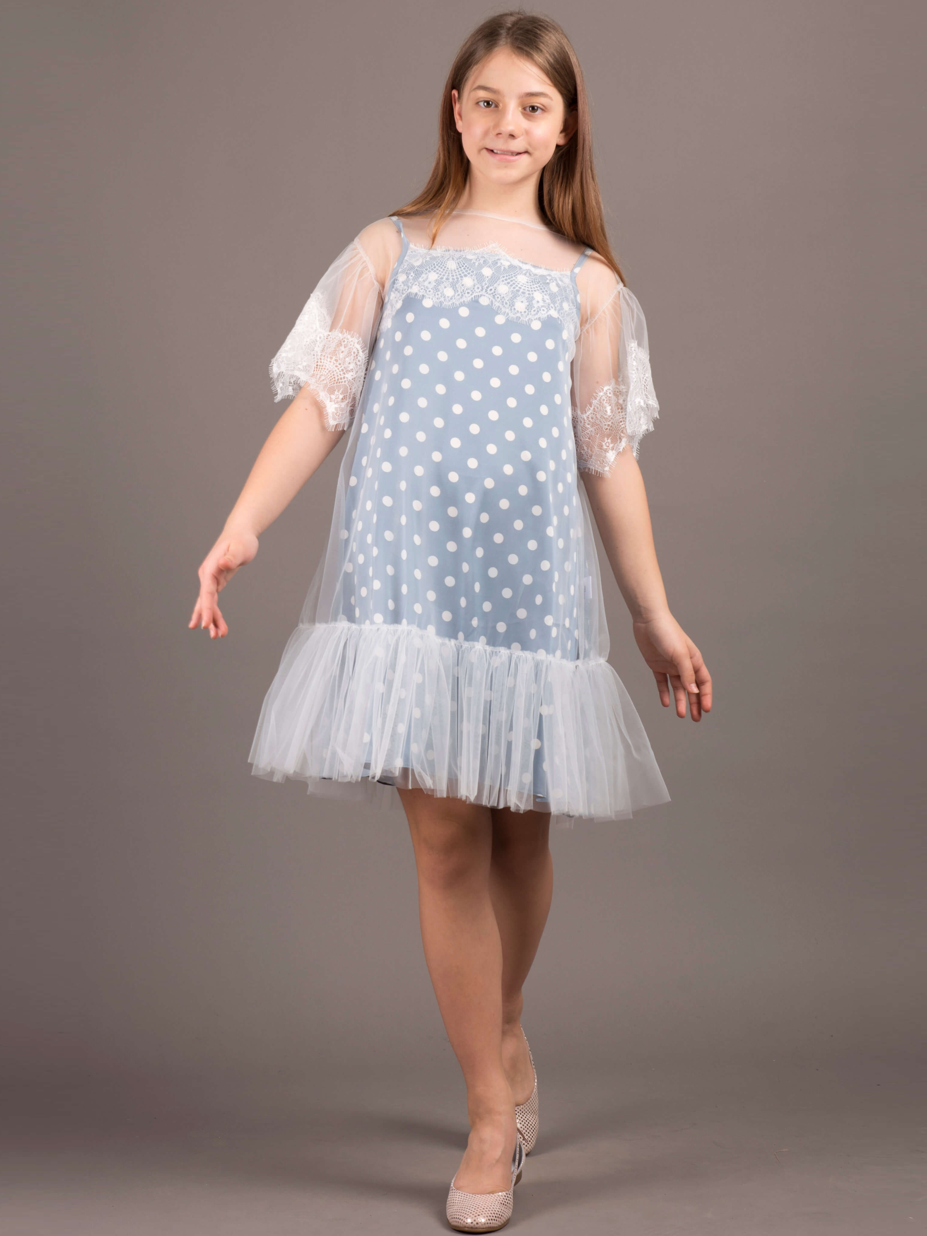 

Платье ANDRE TAN Kids K40033 116-122 см Голубое