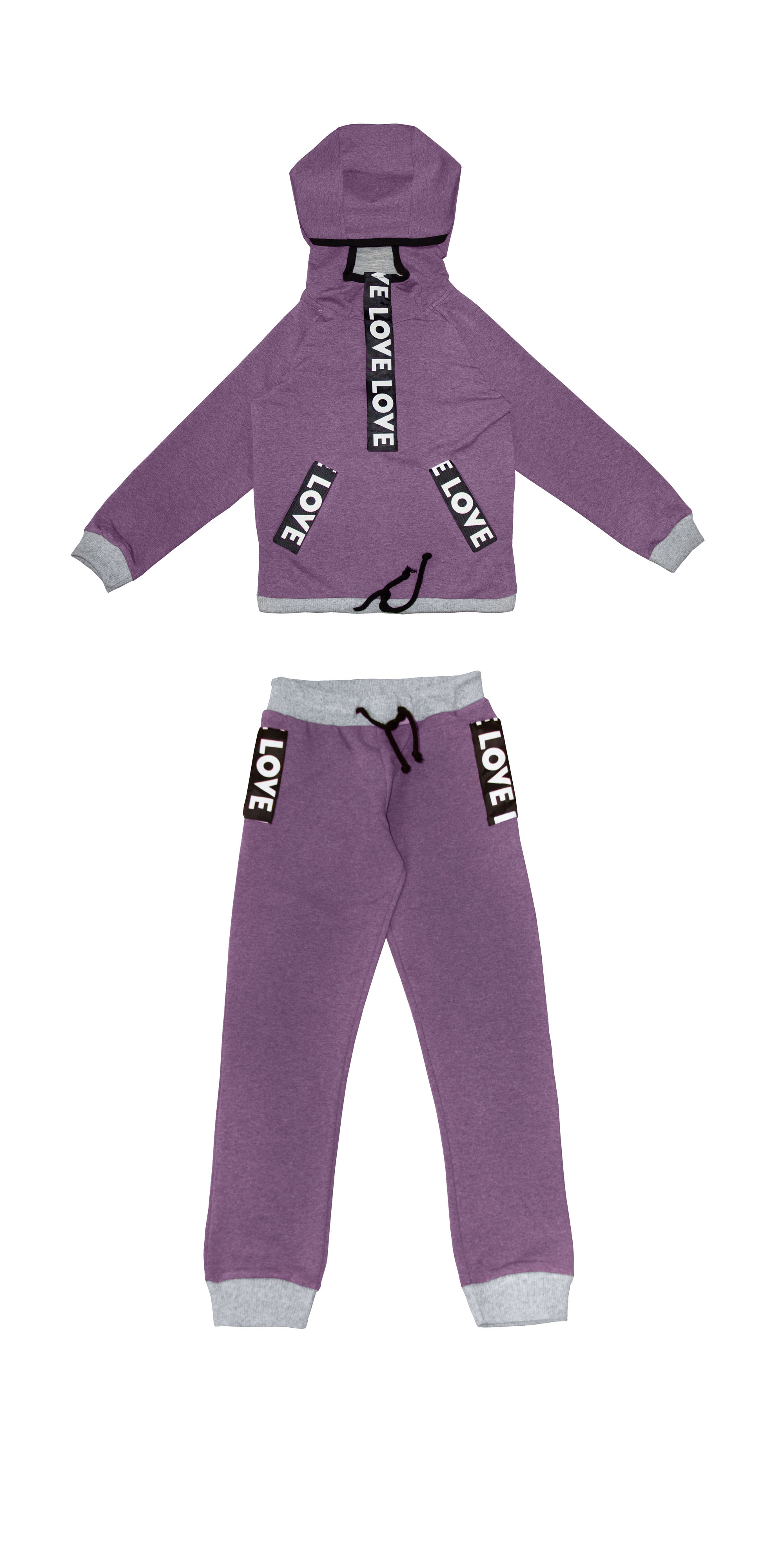 

Спортивный костюм для хлопчиків KidsCouture Двунитка 110 см Фіолетовий