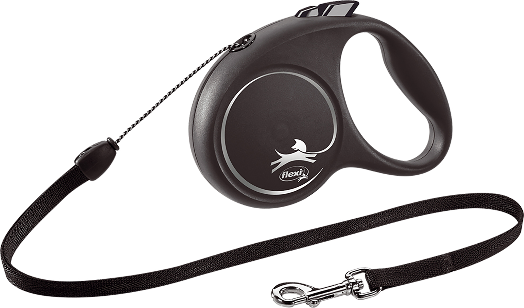 

Поводок-рулетка Flexi Black Design S трос 5 м Серебристый