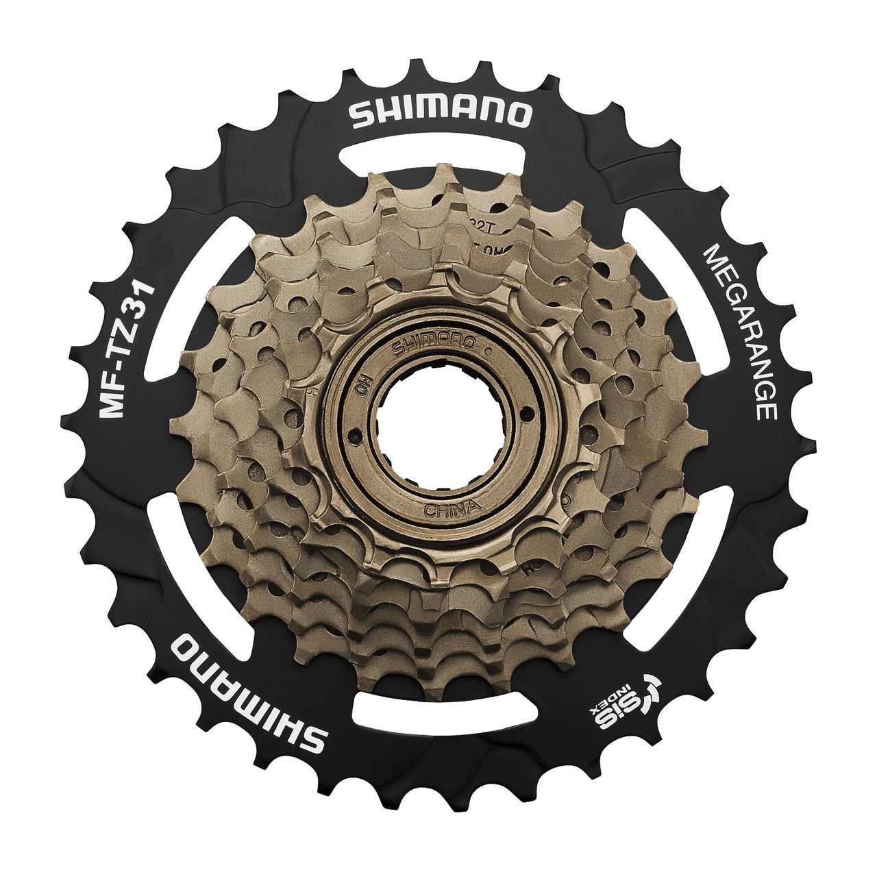 

Трещетка Shimano Tourney MF-TZ31-7 MEGARANGE 14-34T 7 звезд