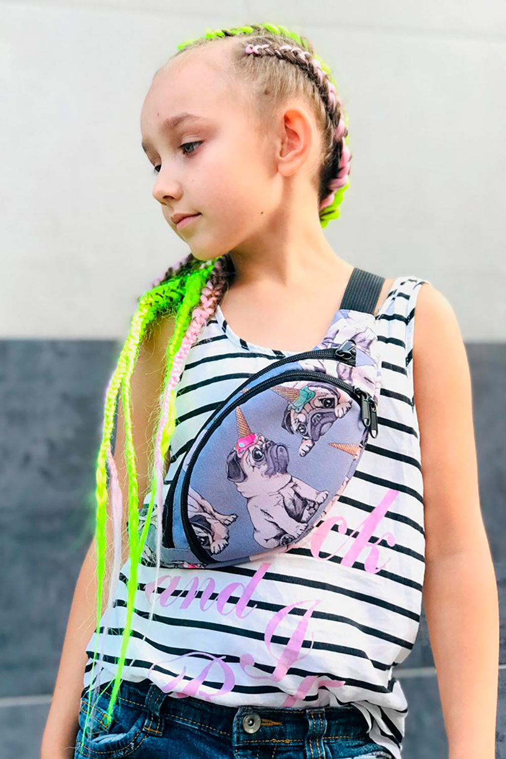 

Детская Mamakazala бананка Oval kids Серый