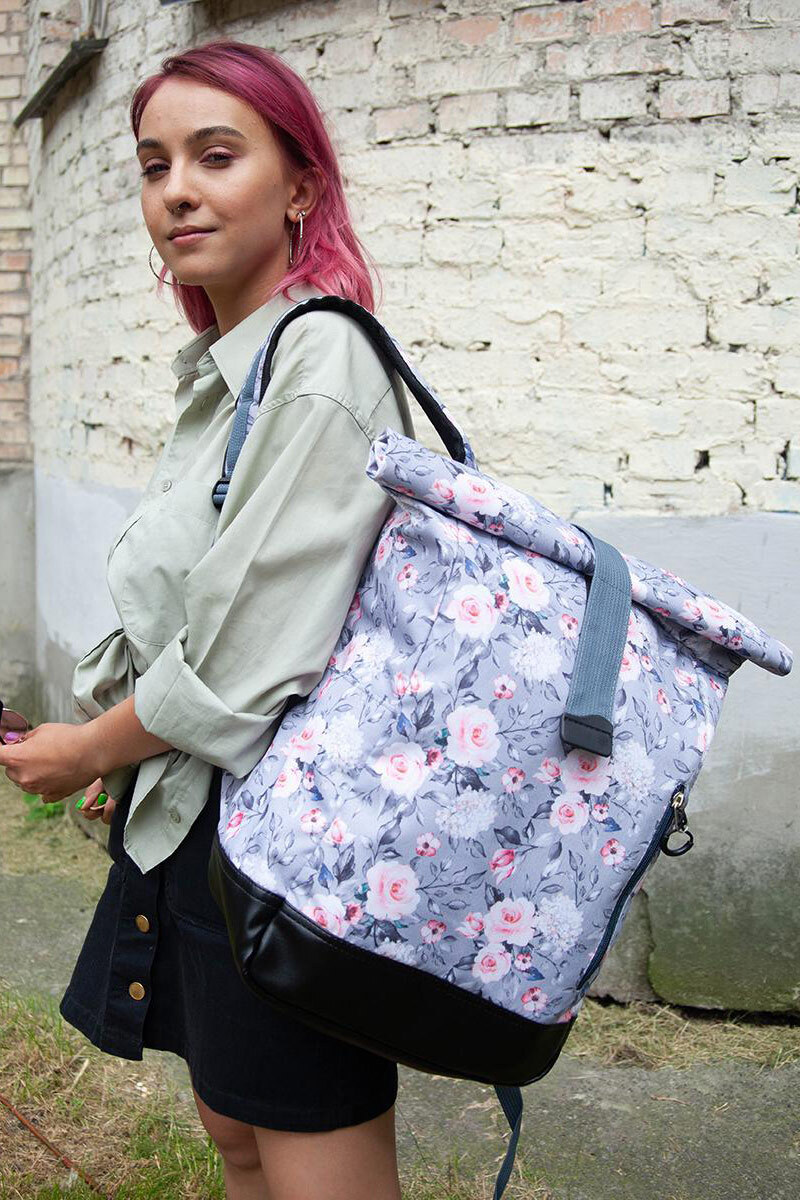 

Рюкзак Mamakazala Rolltop Серый